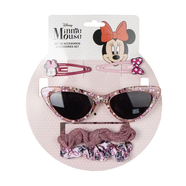 Disney Mimmi Pigg glittriga solglasögon och håraccessoarer set