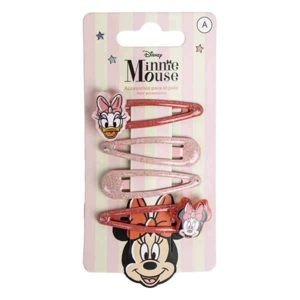 Disney Minnie Daisy hårklämmeset 4-pack