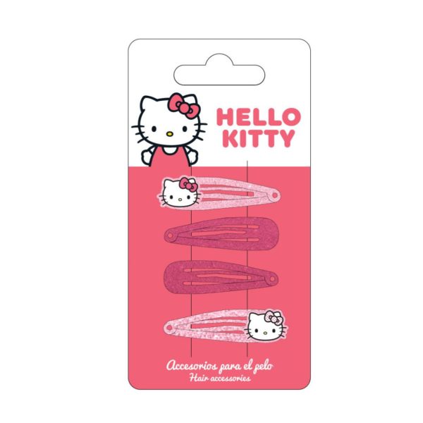 Hello Kitty set med 4 hårklämmor Sweet 7x13 cm