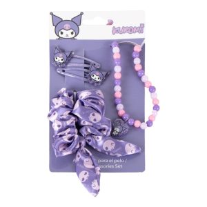 Hello Kitty Kuromi halsband och håraccessoarset