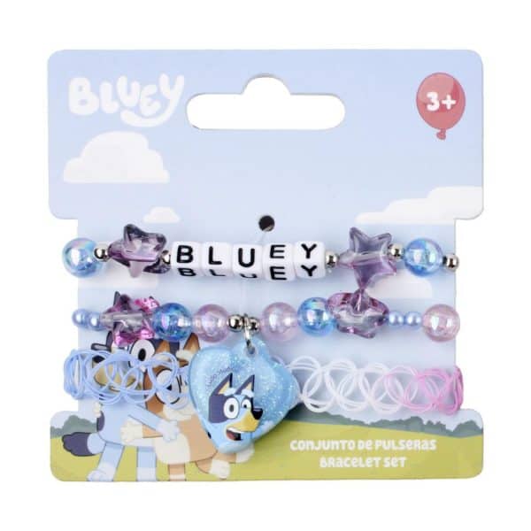 Bluey hjärta armbandsset 3 delar