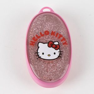 Hello Kitty rosa glittrig hårborste 13 cm