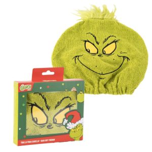 The Grinch hårhandduk 16x17 cm