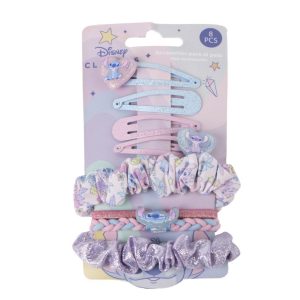 Disney Lilo och Stitch hårklämma och hårsnodd set, 8 delar