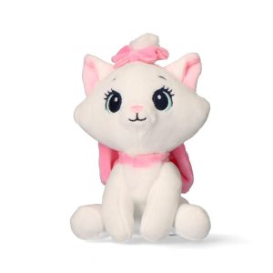 Disney Marie vit 3D plyschfigur med hängare, väsksmycke 13 cm