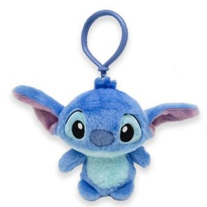Disney Lilo and Stitch blå 3D plyschfigur med krok, väsksmycke 12 cm