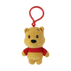 Disney Nalle Puh Söt 3D Mjukisdocka med Krok, Väskdekoration 13 cm