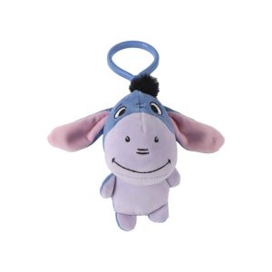 Disney Winnie the Pooh Blå I-or 3D Mjukisdjur med Krok, Väskaccessoar 13 cm