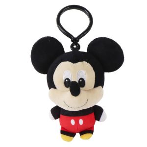 Disney Mickey Smile 3D plyschfigur med hängare, väsksmycke 13 cm
