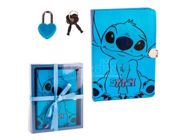 Disney Lilo and Stitch dagbok med lås i presentförpackning