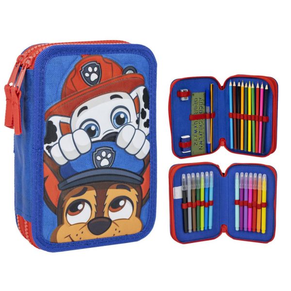 Paw Patrol pennfodral med innehåll, 2 fack