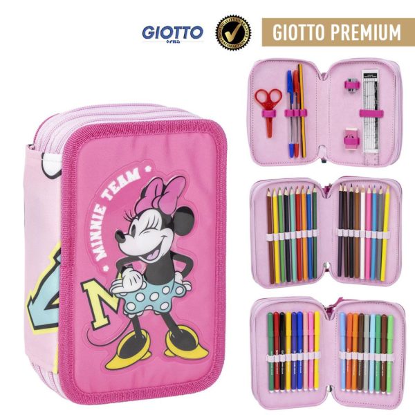 Disney Minnie Fyllt pennfodral med 3 våningar