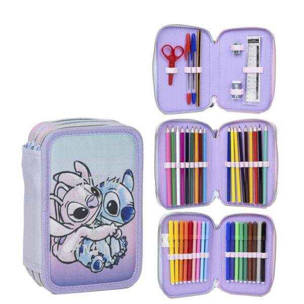 Disney Lilo and Stitch Angel 3-vånings pennfodral fyllt