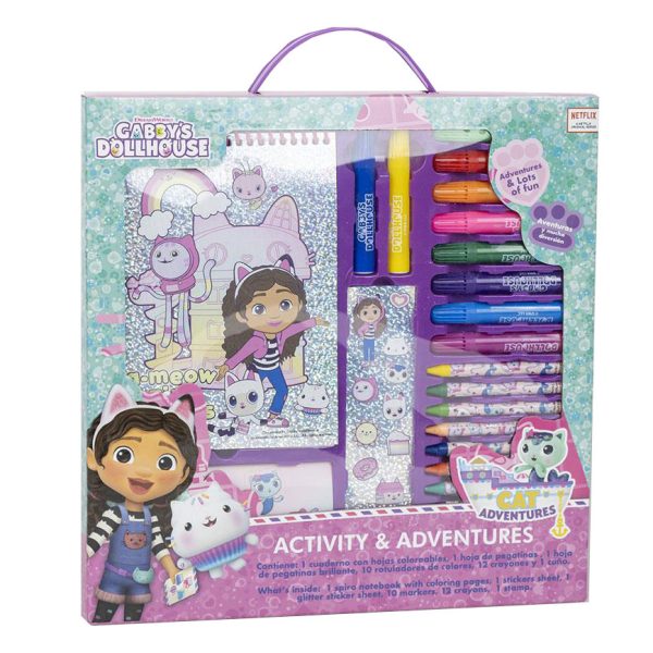 Gabbys Dockskåp Cat Adventures skrivset 30x30 cm