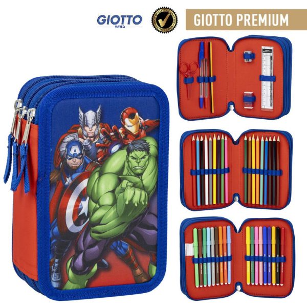 Avengers Team pennfodral med 3 fack, fyllt