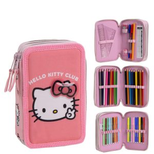 Hello Kitty Club pennfodral förfyllt 3 lager