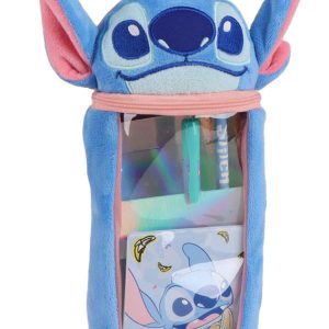Disney Lilo and Stitch blå pennfodral med plyschfyllning