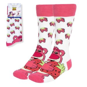 Disney Toy Story Lotso jordgubbsfärgade knästrumpor vuxen 36/43