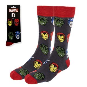 Avengers vuxensockor med långa ben 38/45