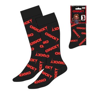Chucky Black vuxen långa strumpor 38/45