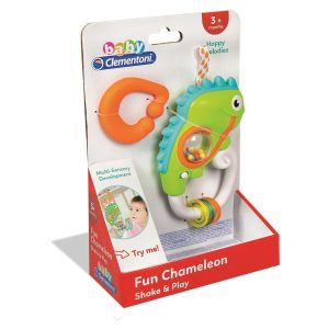 Animals Green Kameleont Babyrassel Clementoni
