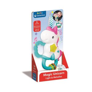 Enhörning Magic babyskallra Clementoni 15 cm