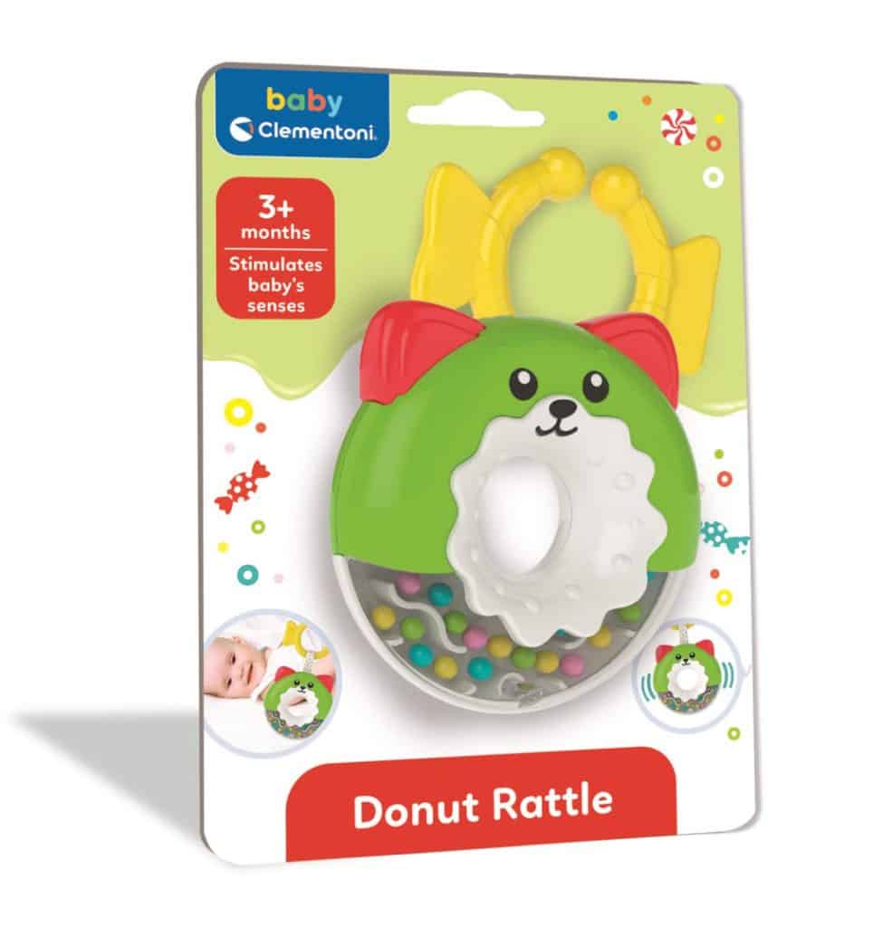 Baby Clementoni Färgglad Donut Skallra 3 mån+