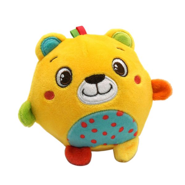 Sunny nalle mjukisdjur med skallra, 10 cm