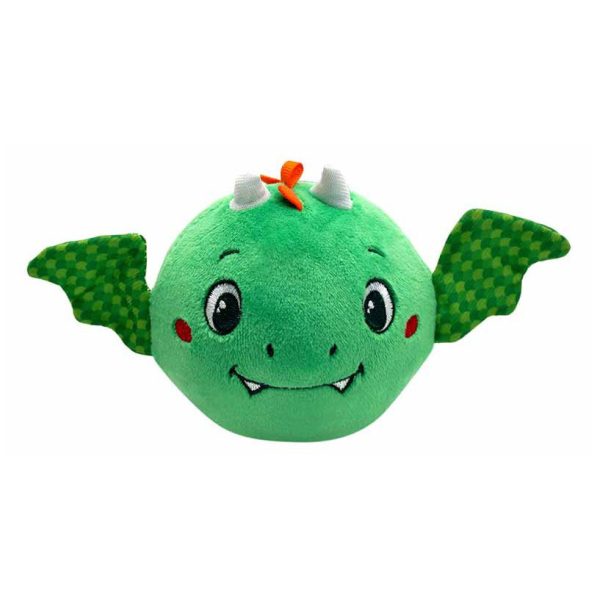 Animals Finley drakfigur i mjuk plysch, skallra 10 cm