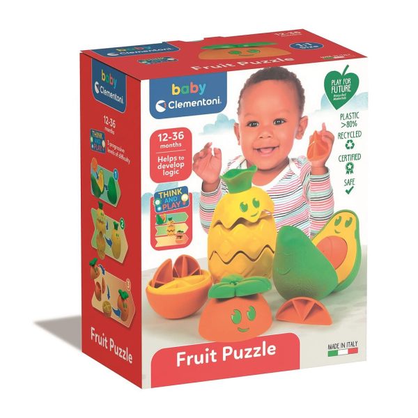 Fruits Friendly Faces fruktsorteringsleksak, pussel Clementoni