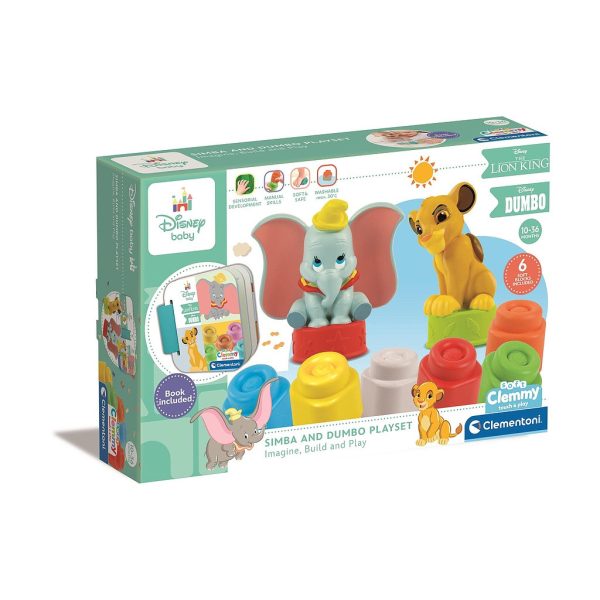 Disney Classics Clemmy byggklossset med bok Clementoni