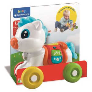 Animals Wheely Dragleksak Musikaliskt Ponnyutvecklingsleksak Clementoni