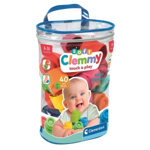 Colour Clemmy mjuka byggklossar 40 st Clementoni