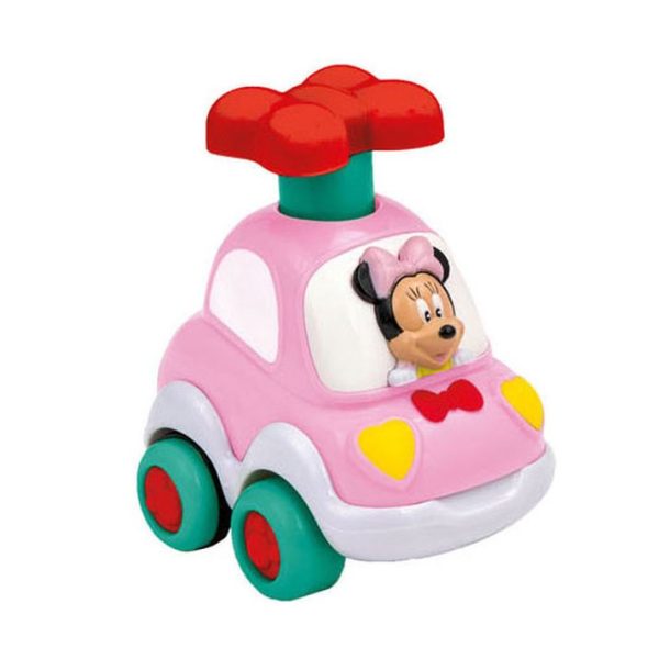 Disney Mimmi Pigg Press & Go leksaksbil Clementoni 9x10 cm