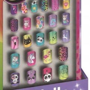 Crazy Chic Animals Clementoni set med konstgjorda naglar