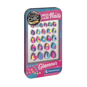 Crazy Chic Glamour Clementoni konstgjorda naglar set