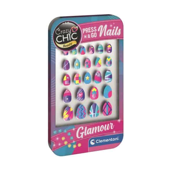 Crazy Chic Glamour Clementoni konstgjorda naglar set