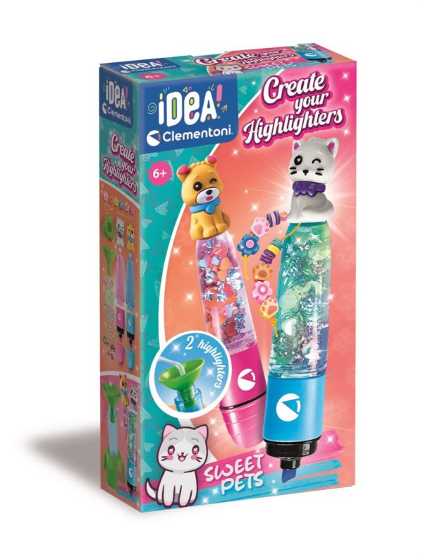 Colour Sweet Pets textmarkeringsset Clementoni 10x19 cm