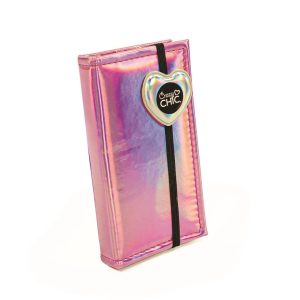 Crazy Chic Holo Purple sminkset i plånboksform Clementoni