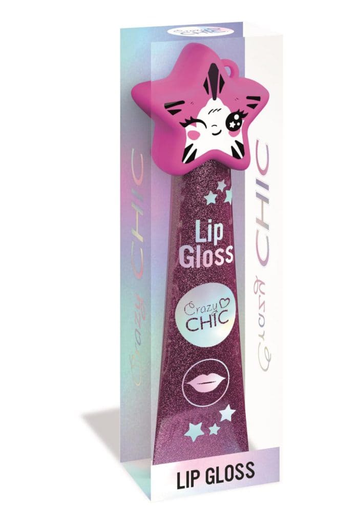 Crazy Chic Pink Star läppglans Clementoni