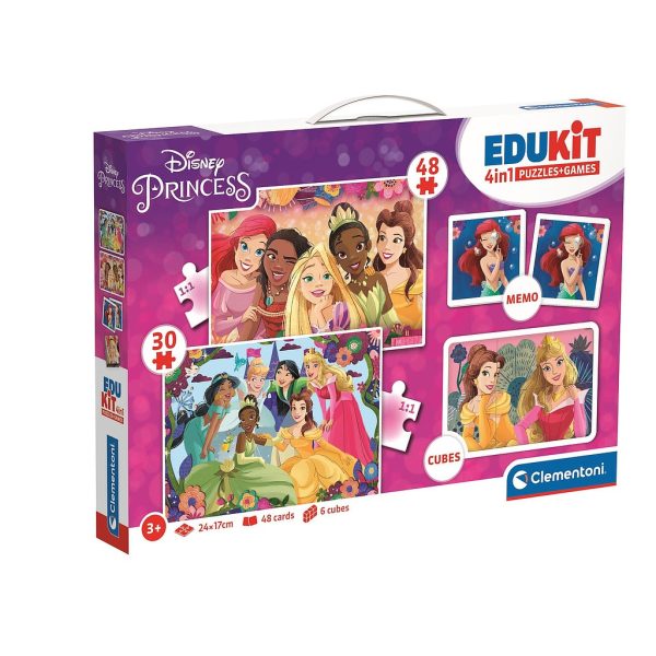 Disney Princess Bonding 4-i-1 Spelsamling Clementoni