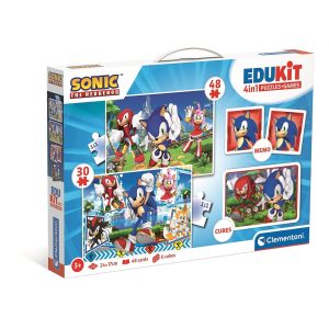 Sonic the Hedgehog Karaktärer 4-i-1 Spelsamling Clementoni