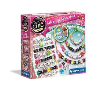 Crazy Chic Message kreativt armbandstillverkningsset Clementoni