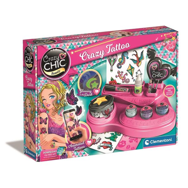 Crazy Chic Clementoni tatueringkit 38x29 cm