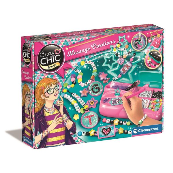 Crazy Chic Message smyckestillverkningsset Clementoni