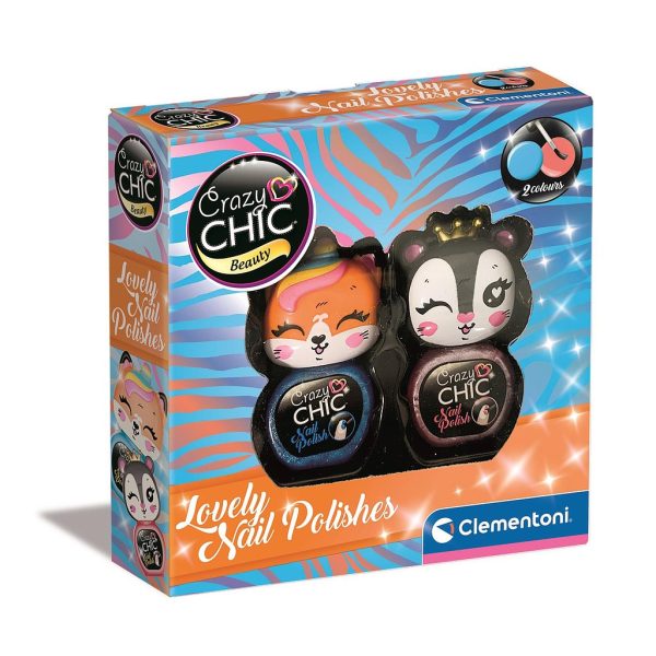 Crazy Chic Lovely Tigers glitter nagellack set Clementoni