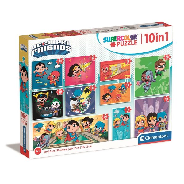 Justice League Idols DC Super Hero 10-i-1 pussel Clementoni