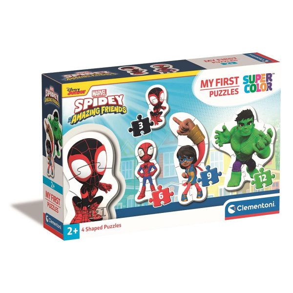 Spindelmannen Spidey Mitt första babypussel Clementoni, 4 i 1