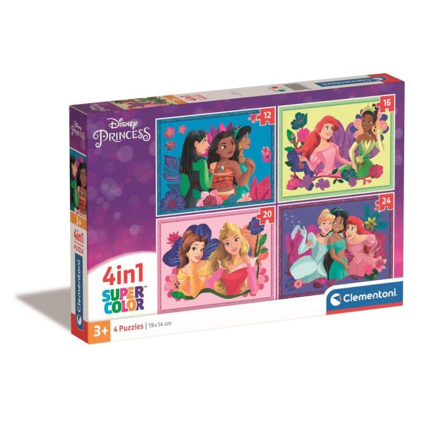 Disney Prinsessor 4-i-1 pussel från Clementoni