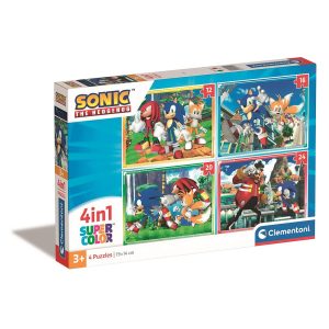 Sonic the Hedgehog Rädda Dagen 4-i-1 pussel Clementoni